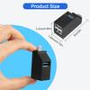 HATMINI USB C to USB Adapter,3Port USB C Hub Adapter 2 Pcs 90 Degree USB Hub Splitter 1 USB 3.0 and 2 USB 2.0 Port Portable Powered Data for Connecting Mobile Hard Disk, U Disk, Camera, Mouse,etc view 2