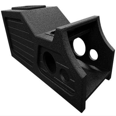 Rockville REC136 12" Center Console Subwoofer Box, Vented, 2.05 Cu Ft, Bed Liner Finish, Precision MDF, for 2007-2013 Chevy/GM Crew Cab Audio Enthusiasts