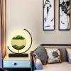 Fodalob Creative Moving Sand Art Picture Ornaments, Semi-Circular Simple Desk Bedroom Bedside Led Lamp- Green Sandscape - Gift (Color : Touch Switch) view 4
