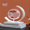 Fodalob Creative Quicksand Painting Ornaments, Semi-Circular Simple Desk Bedroom Bedside Plug-in Lamp Gift (Color : Red, Size : Touch) view 4