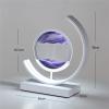 Fodalob Creative Quicksand Painting Ornaments, Semi-Circular Simple Desk Bedroom Bedside Plug-in Lamp Gift (Color : Purple, Size : Touch) view 2