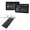 BoxWave Keyboard Compatible with Allen Bradley VersaView 6300P (19 in) [5:4 Aspect Ratio] - AquaProof USB Keyboard, Washable Waterproof Water Resistant - Jet Black view 1