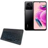 BoxWave Keyboard Compatible with Xiaomi Redmi Note 12S - SlimKeys Bluetooth Keyboard - with Backlight, Portable Slim LED 7 Colors - Jet Black view 1