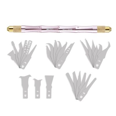 BST-69A+ 28 In 1 Hand Finish CPU IC Chip Remover Knife Motherboard Pcb Underfill Clean Scraping Pry Tool Removal