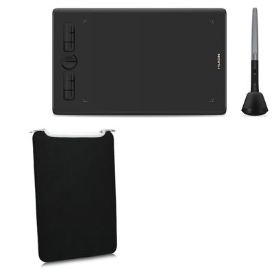 BoxWave Case Compatible with Huion Inspiroy H580X - SlipSuit, Soft Slim Neoprene Pouch Protective Case Cover - Jet Black