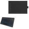BoxWave Keyboard Compatible with Huion H1060P - SlimKeys Bluetooth Keyboard - with Backlight, Portable Slim LED 7 Colors - Jet Black view 1