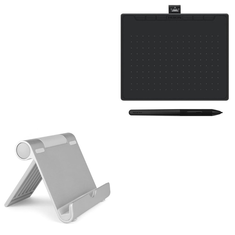 BoxWave Stand and Mount Compatible with Huion Inspiroy RTS-300 - VersaView Aluminum Stand, Portable, Multi Angle Viewing Sturdy
