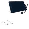 BoxWave Stand and Mount Compatible with Huion HS611 - Pocket Aluminum Stand 3-in-1, Portable Multi Angle Viewing Riser - Metallic Silver view 1