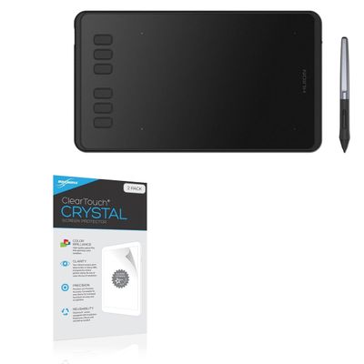 BoxWave Screen Protector Compatible with Huion Inspiroy H640P - ClearTouch Crystal (2-Pack), HD Film Skin - Shields from Scratches