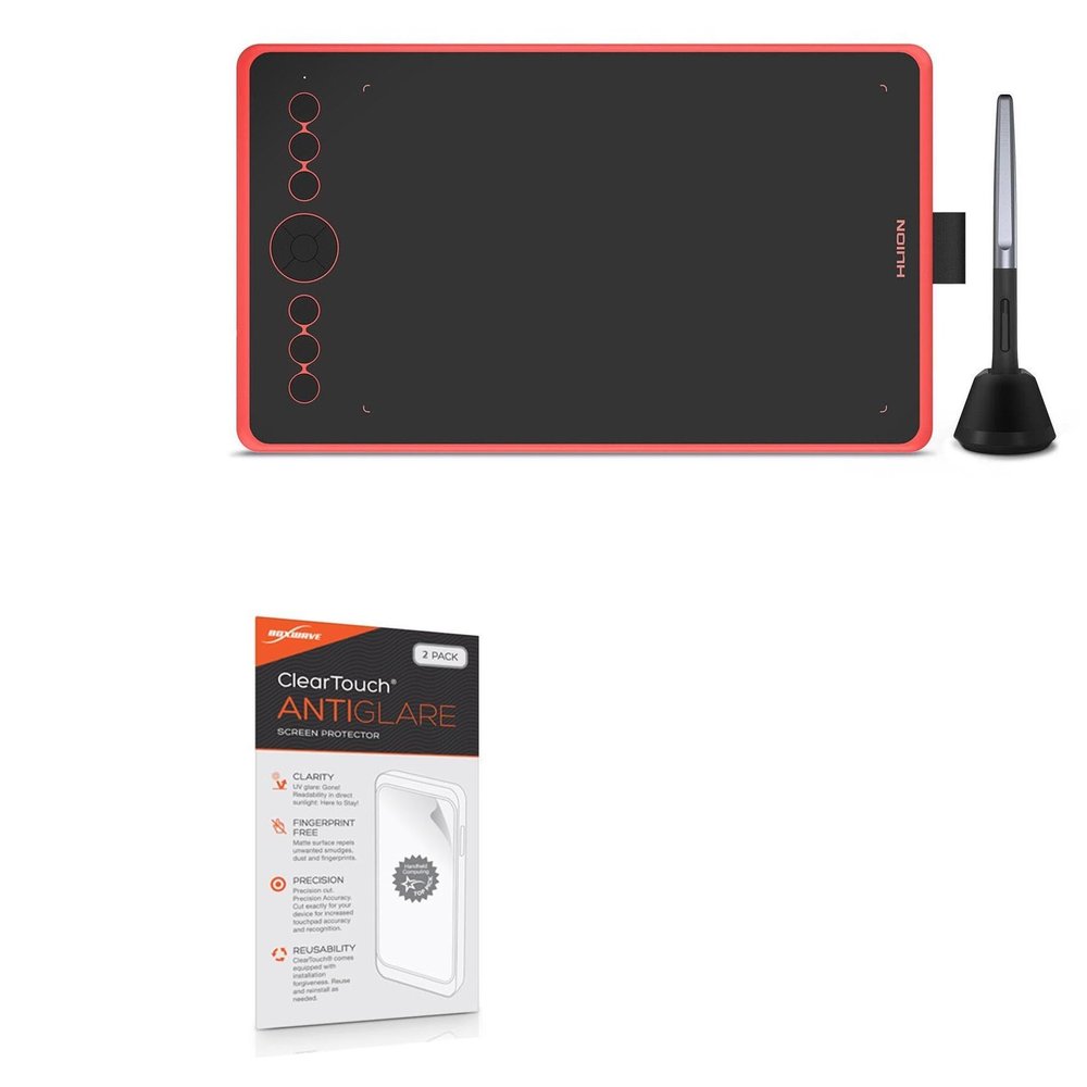 BoxWave Screen Protector Compatible with Huion Inspiroy Ink H320M - ClearTouch Anti-Glare (2-Pack), Anti-Fingerprint Matte Film Skin