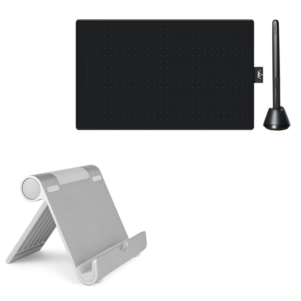 BoxWave Stand and Mount Compatible with Huion Inspiroy RTP-700 - VersaView Aluminum Stand, Portable, Multi Angle Viewing Sturdy