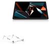 BoxWave Stand and Mount Compatible with Huion Kamvas Studio 16 - Pocket Aluminum Stand 3-in-1, Portable Multi Angle Viewing Riser - Metallic Silver view 1