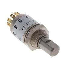 50K36-01-1-03N, Rotary Switch, 3pos, 1deck, 1pole/Deck, SP3T, Non-Shorting, 36 Throw, Solder Lug