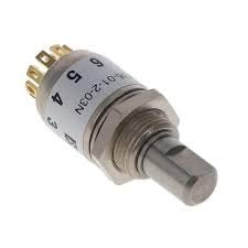 50K36-01-1-03N, Rotary Switch, 3pos, 1deck, 1pole/Deck, SP3T, Non-Shorting, 36 Throw, Solder Lug