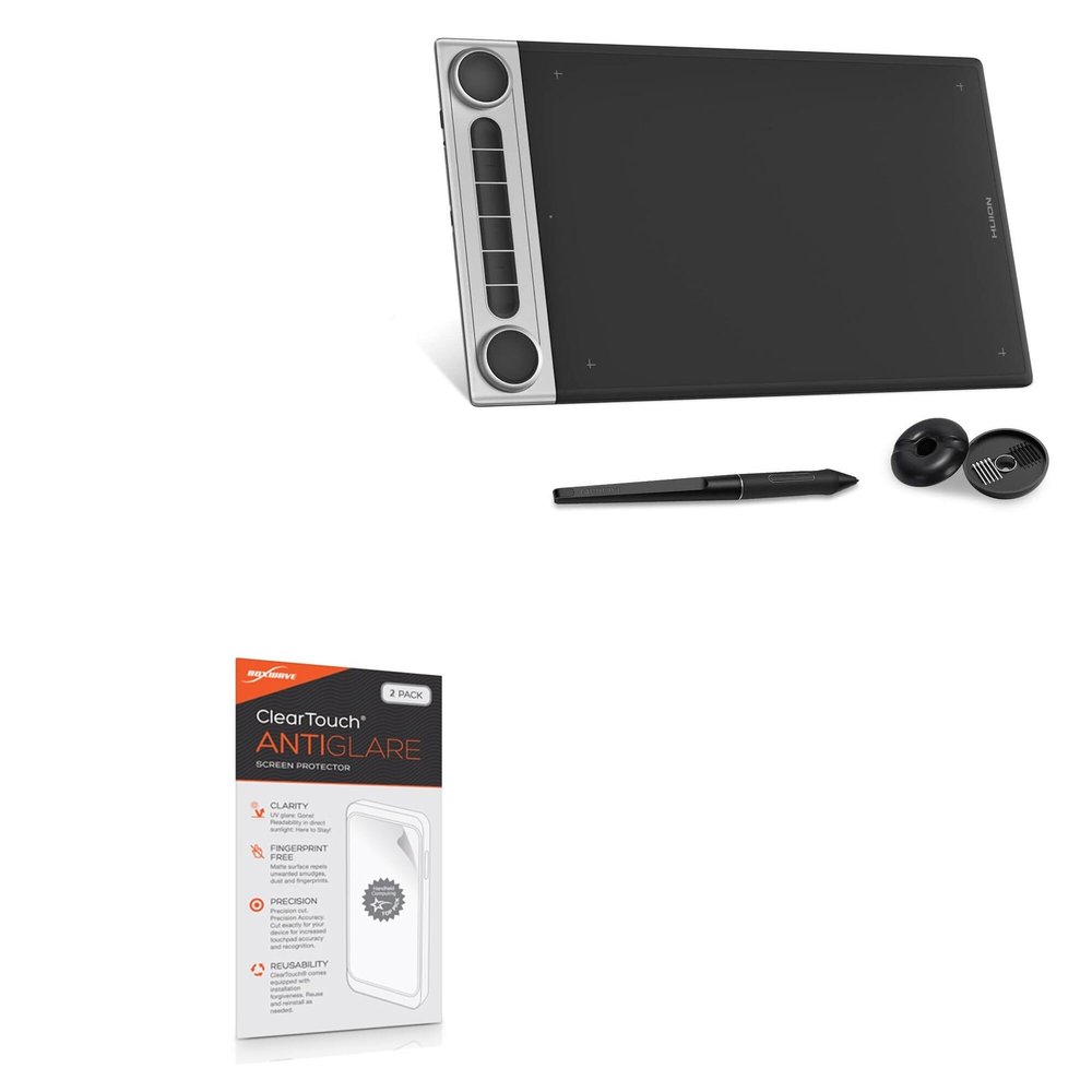 BoxWave Screen Protector Compatible with Huion Inspiroy Dial 2 - ClearTouch Anti-Glare (2-Pack), Anti-Fingerprint Matte Film Skin