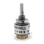 56S30-01-2-04S, Rotary Switch, 4pos, 1deck, 2pole/Deck, DP4T, Shorting, 30 Throw, Solder Lug