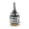 56S30-01-2-04S, Rotary Switch, 4pos, 1deck, 2pole/Deck, DP4T, Shorting, 30 Throw, Solder Lug view 1