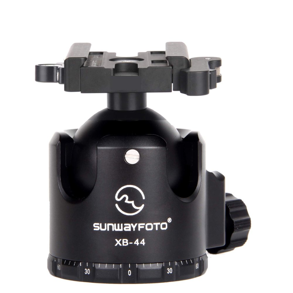 SUNWAYFOTO XB-44LR Tripod Ball Head w Arca Compatible Lever Lock Clamp Low Profile 88lb Max Load
