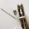 3-Piece Set Kwik Thumb Stud Fits for Buck 110, Stainless Steel Push Knife Nail with Allen Wrench and Screw (Size : A Golden) view 3