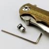 3-Piece Set Kwik Thumb Stud Fits for Buck 110, Stainless Steel Push Knife Nail with Allen Wrench and Screw (Size : A Golden) view 4