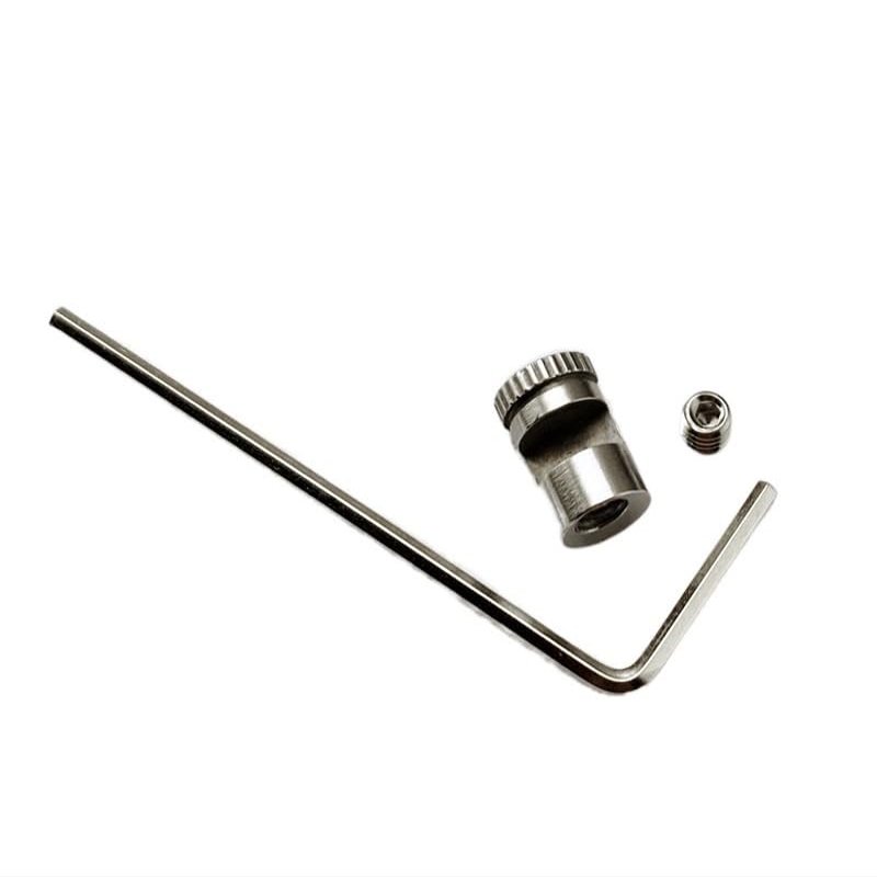 3-Piece Set Kwik Thumb Stud Fits for Buck 110, Stainless Steel Push Knife Nail with Allen Wrench and Screw (Size : A White)