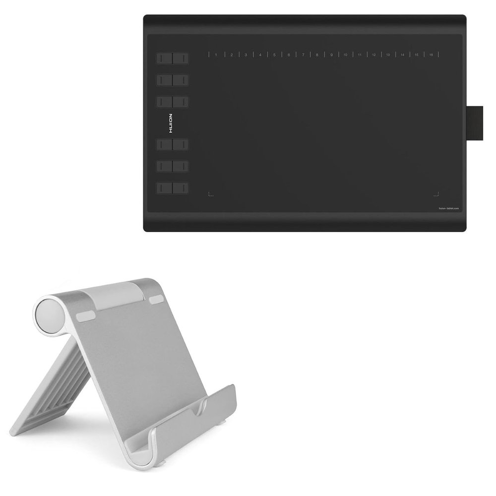 BoxWave Stand and Mount Compatible with Huion H1060P - VersaView Aluminum Stand, Portable, Multi Angle Viewing Sturdy