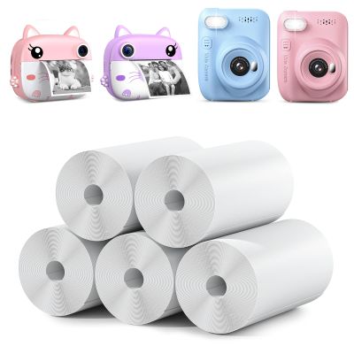 Kids Instant Camera Refill Print Paper-5 Rolls for Kids Instant Print Camera,HD Printing Thermal Print Paper Set Portable Refill Print Paper