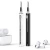 2 Pack Cleaner Kit for AirPods Pro 1 2 3 Earbuds,Cleaning Kit Pen Shape with Soft Brush Flocking Sponge Tool for Bluetooth Earphones Headphones Charging Case,Phone,Camera and Computer(White+Black) view 1