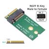 xiwai NGFF B-Key 22x30mm to 22x42mm SSD Extender Male to Female Extension Adapter for 2230 SSD LTE Card view 2