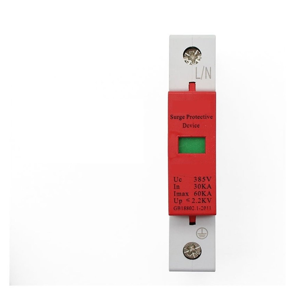 1pc AC Lightning Arrester,1P Single-Phase 30KA~60KA 385V, Household Lightning Surge Protector, Protection of Low Voltage Lightning Arrester