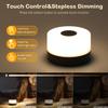 JUSHENG Nursery Night Light for Baby, Battery Powered LED Portable Light Dimmable Touch Night Light with 3CCT Function, Bedside Lamp for Breastfeeding, Newborn, Black, CG0025BK view 2