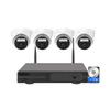 4CH Full HD 5MP Dome Security Camera System, 2K Wireless WiFi CCTV Home Surveillance Camera Kit System with 2 Way Audio, Color Night Vision, Human Detection, with 1 Hard Drive view 1