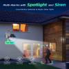MaxiViz Wireless Solar Security Camera Outdoor, Home Security Cameras with Solar Panel 360 Live View, 2K Color Night Vision, AI Motion Detection, IP66 Weatherproof, Local/Cloud Storage (2 Packs) view 4