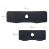 Self-draining Silicone Splash Guard Kitchen Sink Durable Faucet Drain Pad for Clean Black L view 3