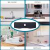 Self-draining Silicone Splash Guard Kitchen Sink Durable Faucet Drain Pad for Clean Black L view 4