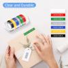 KCMYTONER 5PK 1/2 Embossing Label Tape Compatible for DYMO 521206 White on Blue 3D Plastic Labels Used in Organizer Xpress Pro 1575 1595, Office Mate II 1540 154000, MoTEX E101 E404 Label Makers view 3