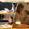 JUSHENG Rechargeable Baby Night Light LED Nursery Lamp Touch Lights, Dimmable and 3 Color Temperature Adjustable Bedside Night Light for Kids, Breastfeeding, Green view 4
