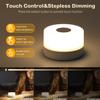 JUSHENG Baby Night Lights for Nursery, 3 Color Temperature Selectable & Dimmable, Rechargeable LED Bedside Lamps Touch Light for Nightstand, Breastfeeding, Nighttime Diaper Changes, White view 2