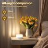 JUSHENG Baby Night Lights for Nursery, 3 Color Temperature Selectable & Dimmable, Rechargeable LED Bedside Lamps Touch Light for Nightstand, Breastfeeding, Nighttime Diaper Changes, White view 3