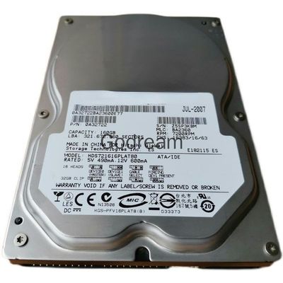 RKEBK for 721616PLAT80 160G 7.2K 3.5 ATA/IDE Hard Disk 0A32722