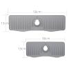 Self-draining Silicone Splash Guard Kitchen Sink Durable Faucet Drain Pad for Clean Grey L view 3