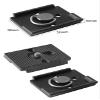 2 Pack SLR Camera Tripod Head 200PL-14 Quick Loading Release Plate for Manfrotto Photography Accessories (200PL-14A) view 4