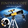 Astronomical Telescope, 360 Refractor Telescope Black Yellow, Easy to Install and Use, Ideal for Beginners, Children and Adults, Observation view 2