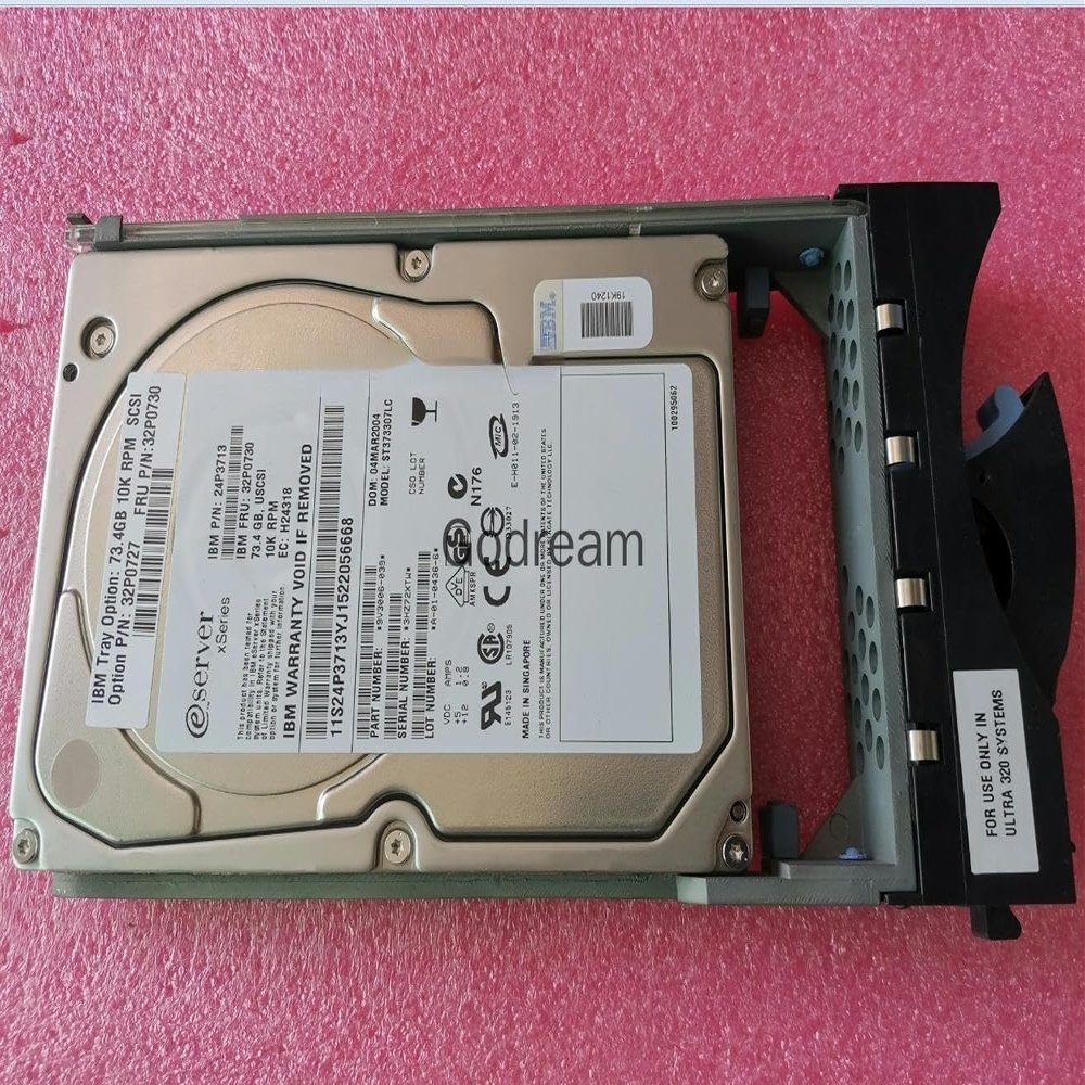 RKEBK for X345/X235 32P0730,24P3713 73.4G 10K U320 SCSI Hard Disk 32P0727