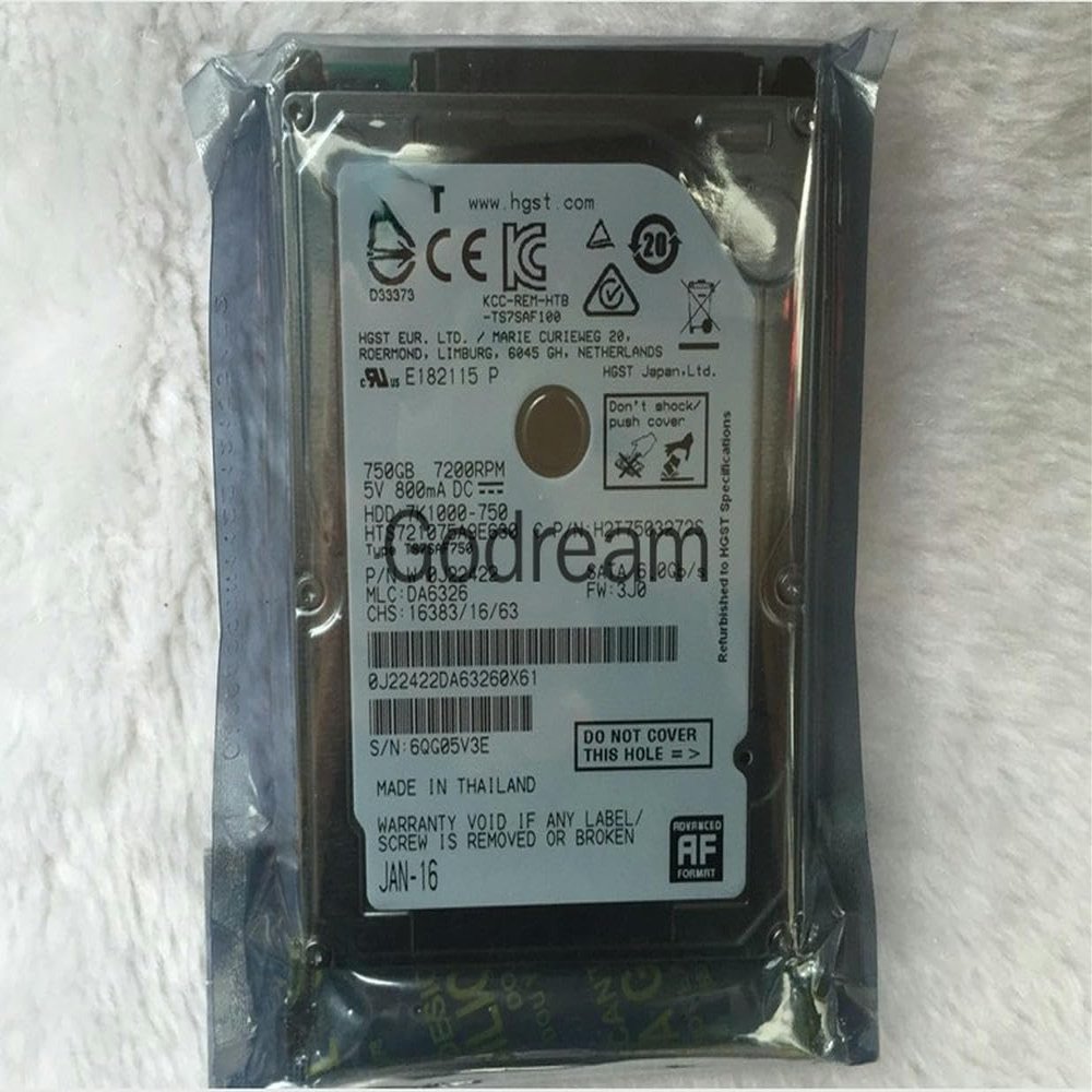 RKEBK for 2.5-inch 7200 to 16M 750G Notebook Hard Disk