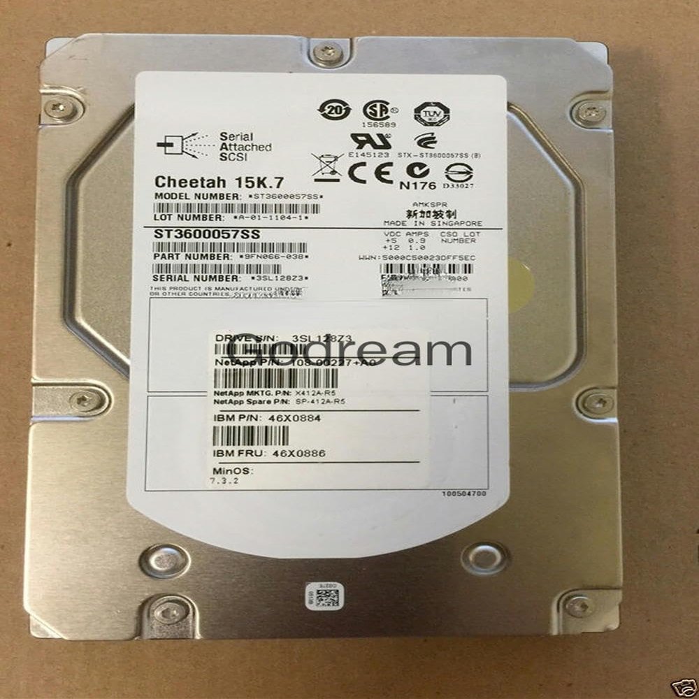 RKEBK for X412A-R5 46X0884 46X0886 600G 15K SAS 3.5-inch