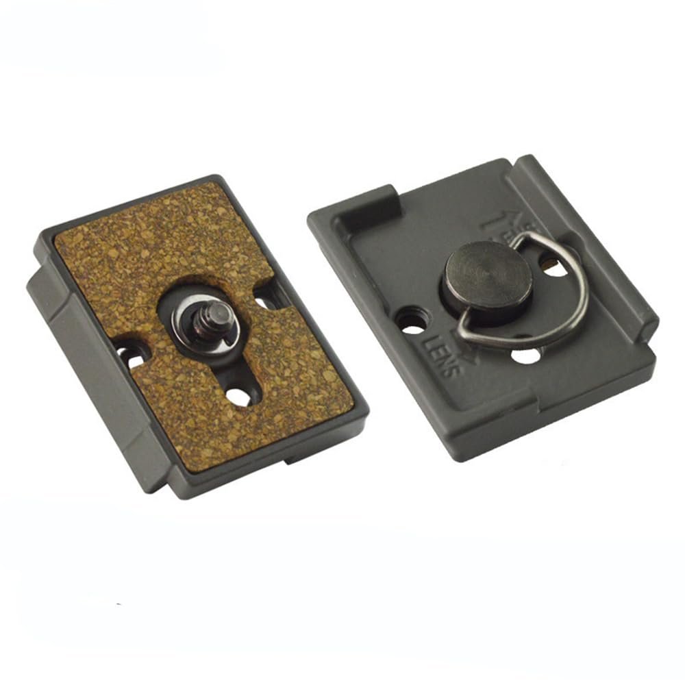 2 Pack SLR Camera Tripod Head 200PL-14 Quick Loading Release Plate for Manfrotto Photography Accessories (200PL-14B)