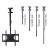 Adjustable Ceiling TV Mount Bracket - Ceiling Tv Mount For 32-65 Inch TVs, Full Motion Height Adjustable Swivel Tilting Bracket, For LCD TV And Monitors, Metal Expansion Screw Fixing ( Size : 500-1000 view 4