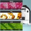 60-135X Miniscope Portable Microscope Kids Minilabsters,Educational Mini Pocket Microscope with 5 Prepared Slides for Children Students view 2