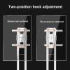 THEGA Mobile Stand - Universal TV Floor Stand, Mobile TV Cart On Wheels for 32-60 Inch Screen TVs, Horizontal and Vertical Screen Rotation Rolling TV Stand, Height Adjustable TV Mount view 4